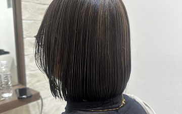 内巻きボブ アンブレラカラーの相性抜群✨️